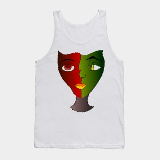 The deep face of self-observation is a face from another world Tank Top